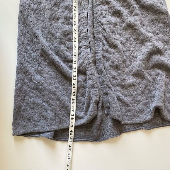 Transit Par Such Jacquard Textured Cotton Blend Coat cardigan long Gray medium - Picture 9 of 10